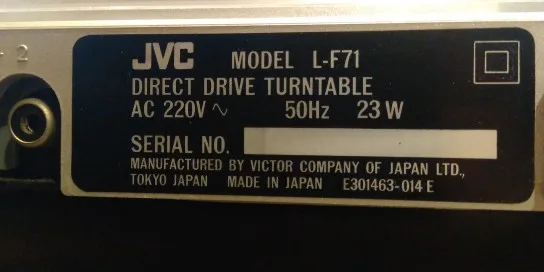 JVC L-F71