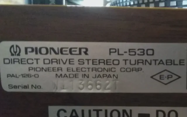 PIONEER PL-530