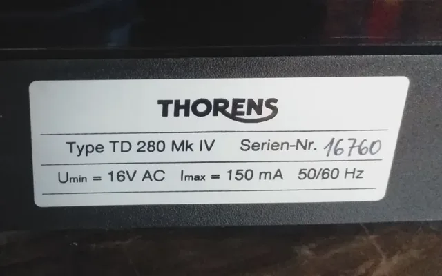 THORENS TD 280 Mk IV