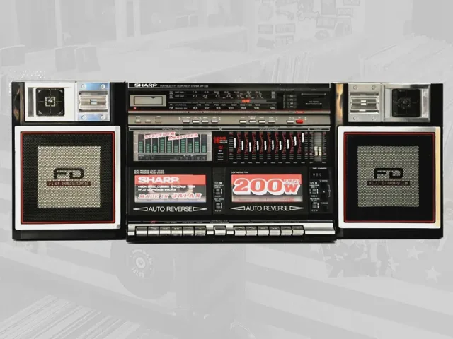 Sharp vintage boombox