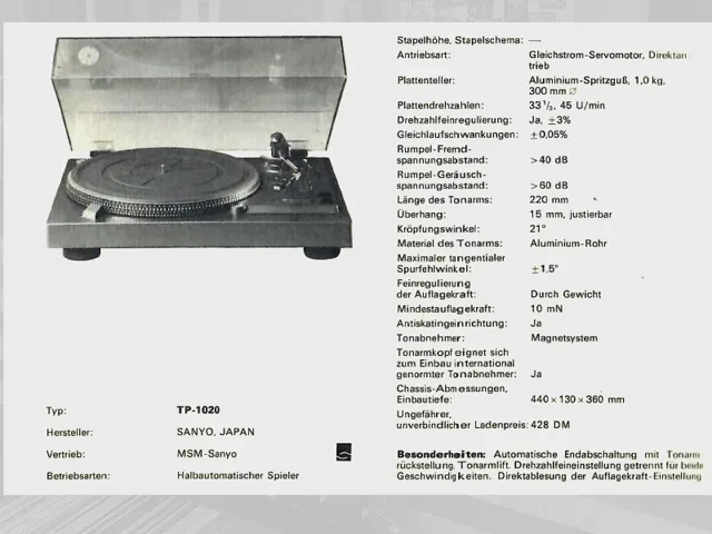 SANYO TP-1020UM
